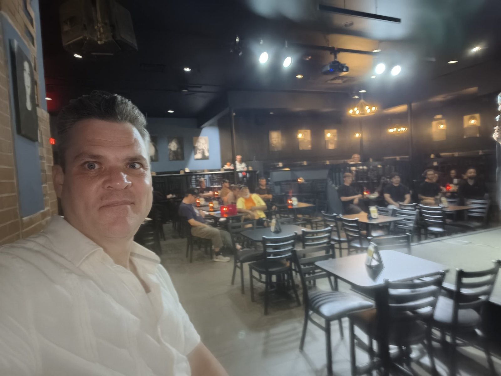 Bam selfie at Summit City Comedy Club